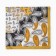 Women's scarf minku 70*70 cm, mustard