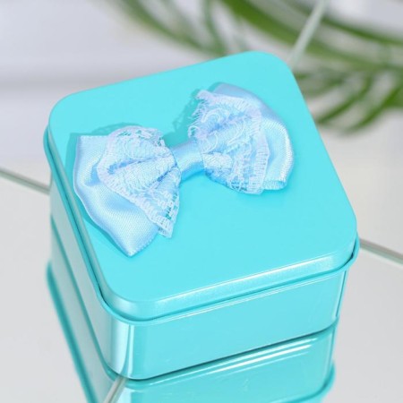 Soap roses, turquoise and blue, set 4 pcs.-1