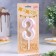Candle in the “White Marble” cake, the number “3”, giant, 9 cm