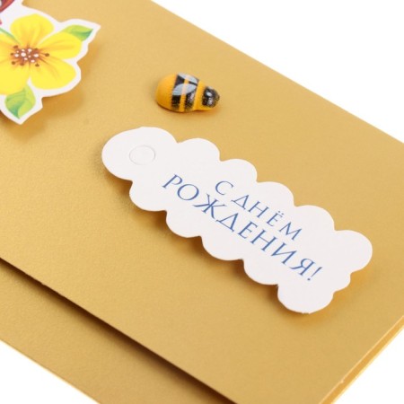 Birthday card!" Volumetric, bird, bee, A5-2