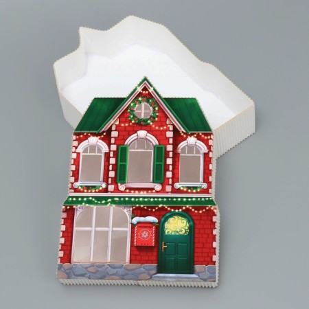 Gift Box "New Year's House", 16 x 22 x 5 cm, New Year-4