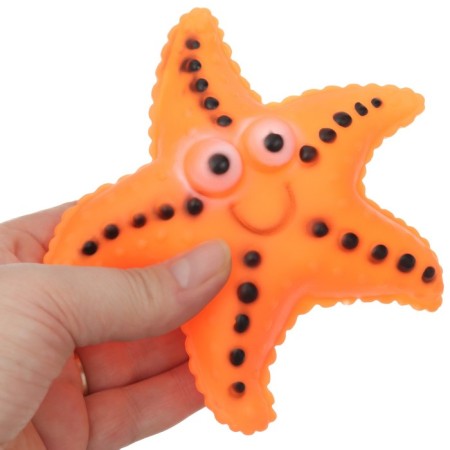 Rubber toy for the bath "Sea Star", 12 cm, crush me-5