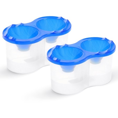 A set of glasses of double 300 ml 2pcs Calligrata SN-3, blue
