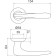 Separate handle Armadillo Pava LD42-1CP-8 Tech, apt. 8x140 mm, chromium color