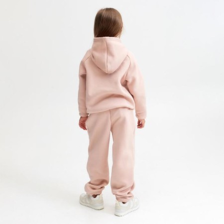 Худи детское MINAKU: Basic Line KIDS цвет пудровый, рост 122-3