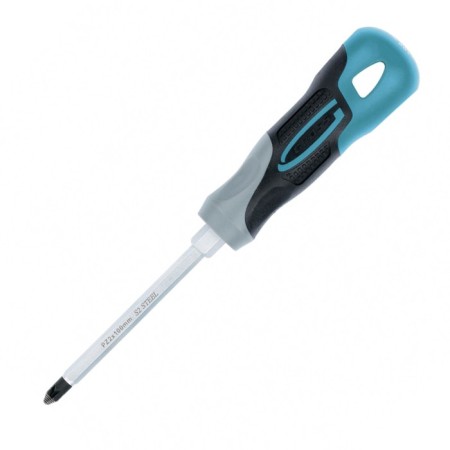 Screwdriver GROSS, PZ2 x 100 mm, S2, three -component handle