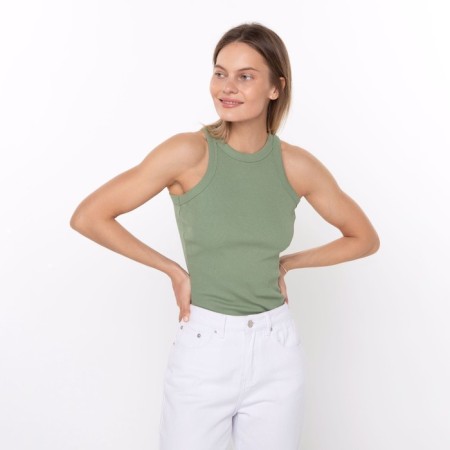 T -shirt female, green color, size 44-3