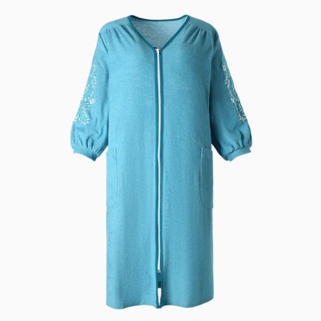 Women's bathrobe, blue color, size 58-5