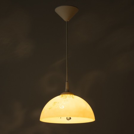 Lamp Bayerlux cap "Rocell" 1 lamp E27 40W White-Shampan d.250-2