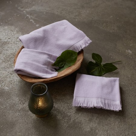 Trick Love Life Fringe, 30x60 cm, light-lavender color, 100% cotton, 380 g/m2-4