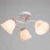 Luisa chandelier 3x60W E27 gold/white 48x48x24cm