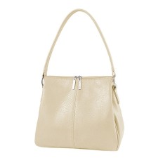 Female bag, artificial leather, beige 27x7.5x24 cm