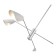Suspended EVOLUCE lamp. Sle1254-103-04. Alton. 4x60 W, E14, 127.5x127.5x108.1 cm, silver color