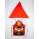 Carnival set "painted nesting doll" apron and scarf