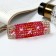 Hair hair clip "Wendy" 9 cm, silver-red