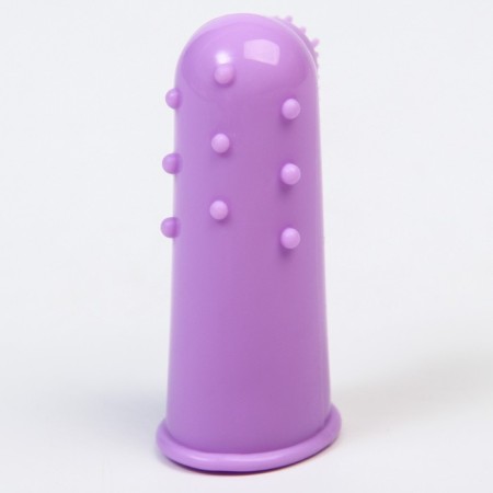 Children's toothbrush, rejector - massager, silicone, on a finger from 3 months.-3