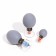 Magnetic banks of acupuncture, for vacuum massage, set of 12 pcs.