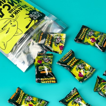 Chewing gum, acidic "against acidic mines", 13 pcs., 45 g.-2