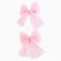 Hair clip, glisten clamp, bow 7.5 cm, 2 pcs, cats aristocrats