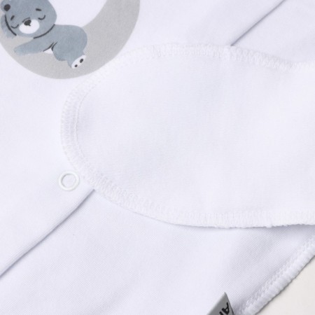 Body with closed handles, white/bear, height 62 cm-2