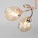 Roselyn chandelier, 4x40W E14, color gold