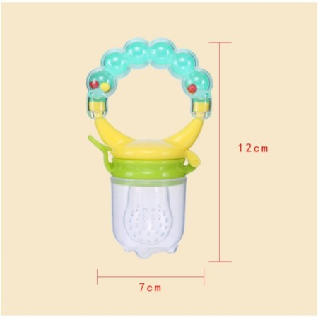 Nibbler for feeding, with silicone mesh, handle-pure handle, green color-5