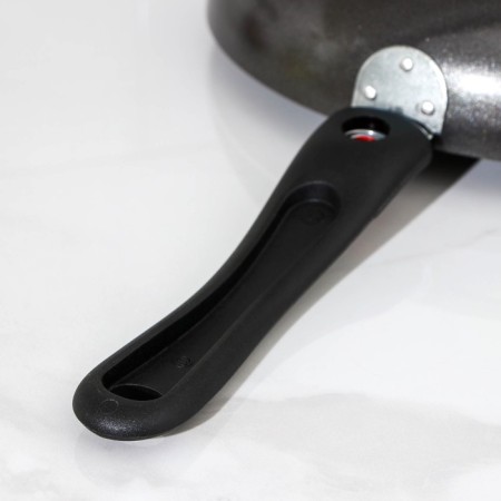 COOLE FOREVER, D = 26 cm, removable handle, glass cover, anti -stick coating, black color-5