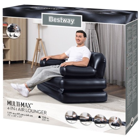 Sofa inflatable multi-max 4-in-1 191 x 97 x 64 cm 75114-8