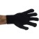 Knitted gloves, acrylic, with PVC tread, overlock, black, Sibrtekh