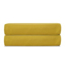Essential sheet, satin, size 180x270 cm, mustard color