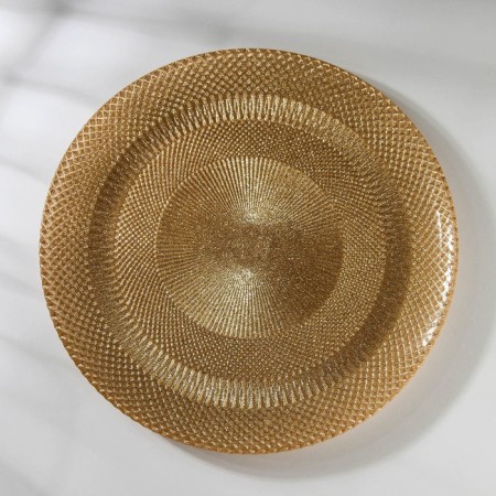 Serving dish "Gloria", d = 30 cm, gold color
