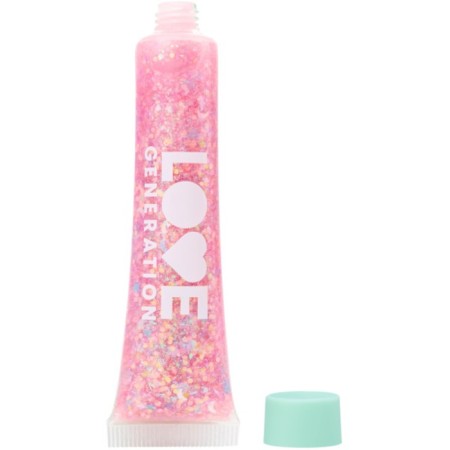 Glitter-Gel Face Love Generation We Love Glitter, tone 02 pink, 15 ml