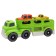 Eco-machine Funky Toys "Truck", with two machines, green color, 30 cm