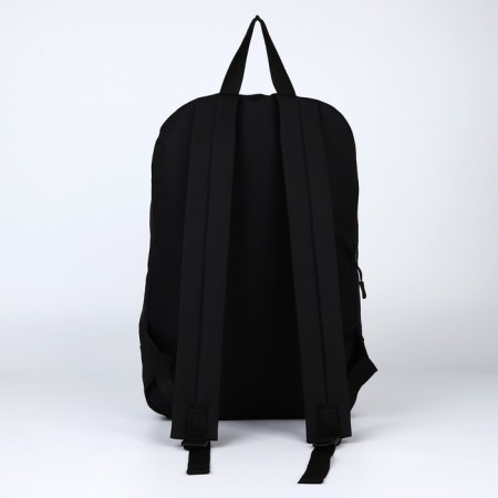 Backpack school textile Lucky, 46x30x10 cm, vertical pocket, black color-2