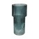 Decorative vase of embossed glass, 95 × 95 × 200 mm, blue color