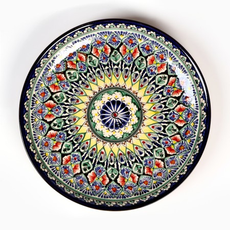 Largan Rishtan ceramics "Patterns", 31 cm, blue-4