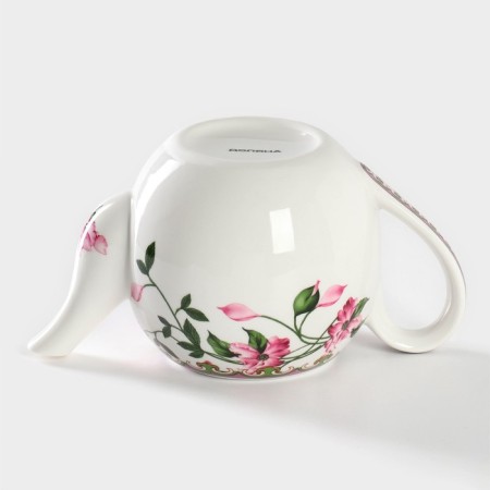 Teapot porcelain harness "Blanco", 800 ml, white color-5