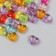 Beads for creativity plastic "Puff Hearts" Transparent Color set 20 grams 0.6x1x1 cm