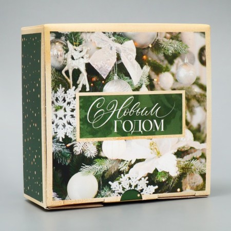Folding box "Photo balls", 15 x 15 x 7 cm, new year-2