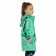 Raincoat for girls, height 92 cm, green color