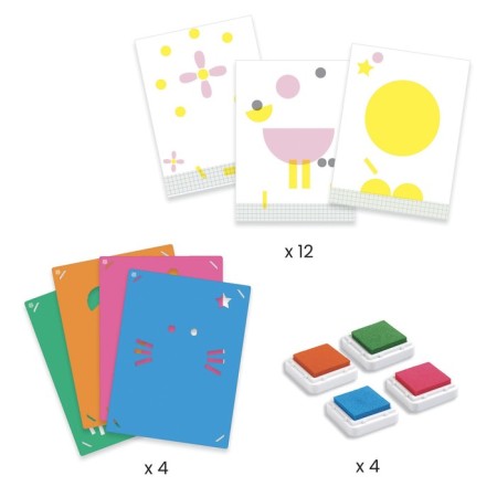 DJeco Creativity Set "circles, stripes"-1