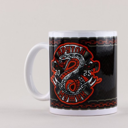 New Year. Ceramic mug "Cool man", 320 ml-1