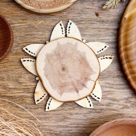 Standing for hot "butterflies", d = 11 cm, juniper-1