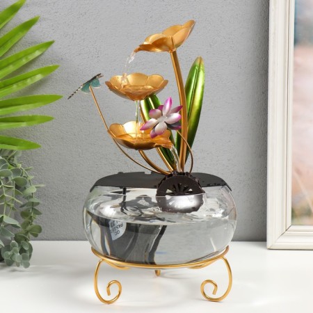 The desktop fountain from the Dragonfly in Flowers network 21x21x34 cm