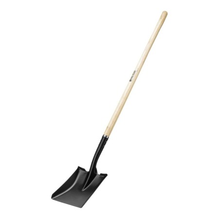 Shovel of soviet, rectangular, l = 150 cm, wooden lacquered stalk, luxe