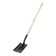 Shovel of soviet, rectangular, l = 150 cm, wooden lacquered stalk, luxe