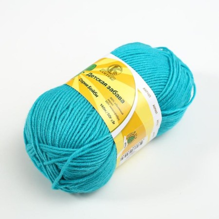 Yarn "Children's Fun" 20% microfiber, 80% acrylic 140m/50g (083 nephritis)-4