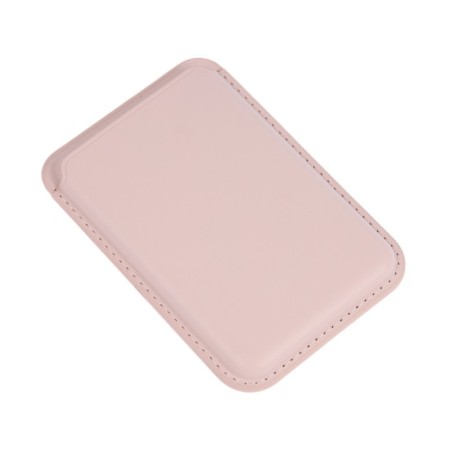Cartholder for phone, leather, magsafe, pink-1
