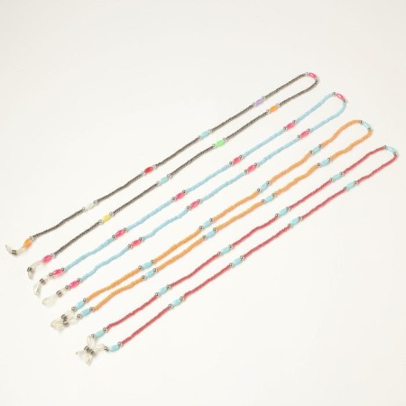 A chain for glasses, a lace on the neck is 75 cm, white with blue-2