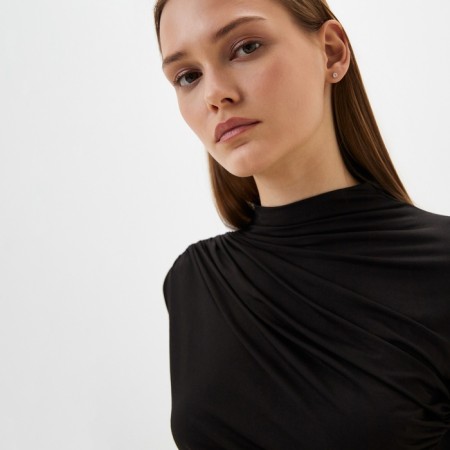 Women's jumper with draping Mist Classic Collection, p. 46, black-2